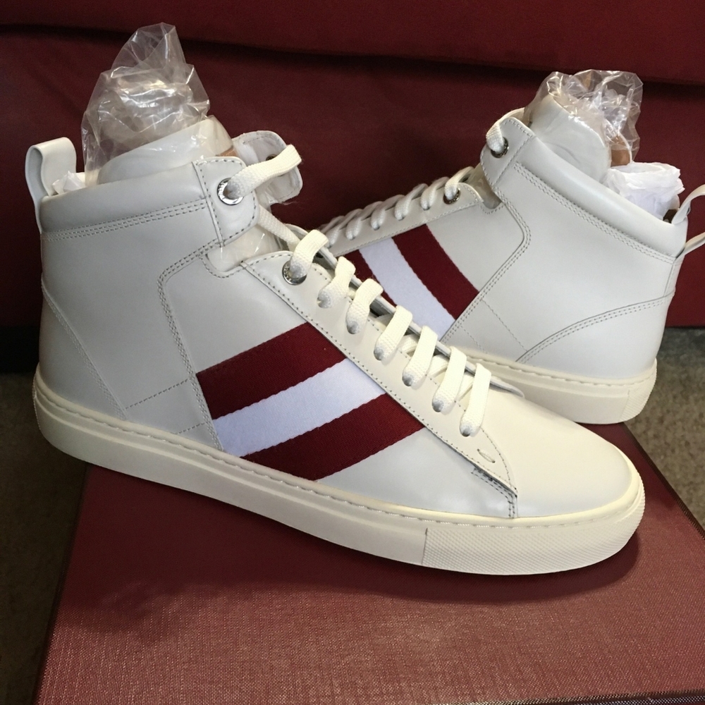 Bally leather high tops brand new